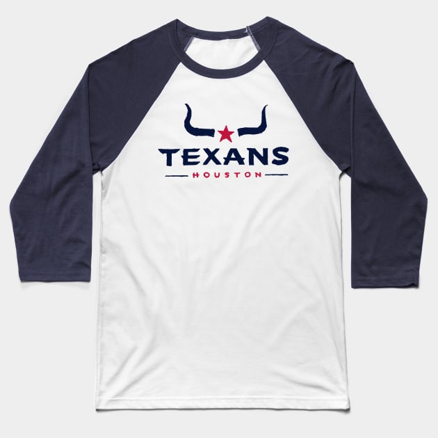 Houston Texaaaans 12 Baseball T-Shirt by Very Simple Graph